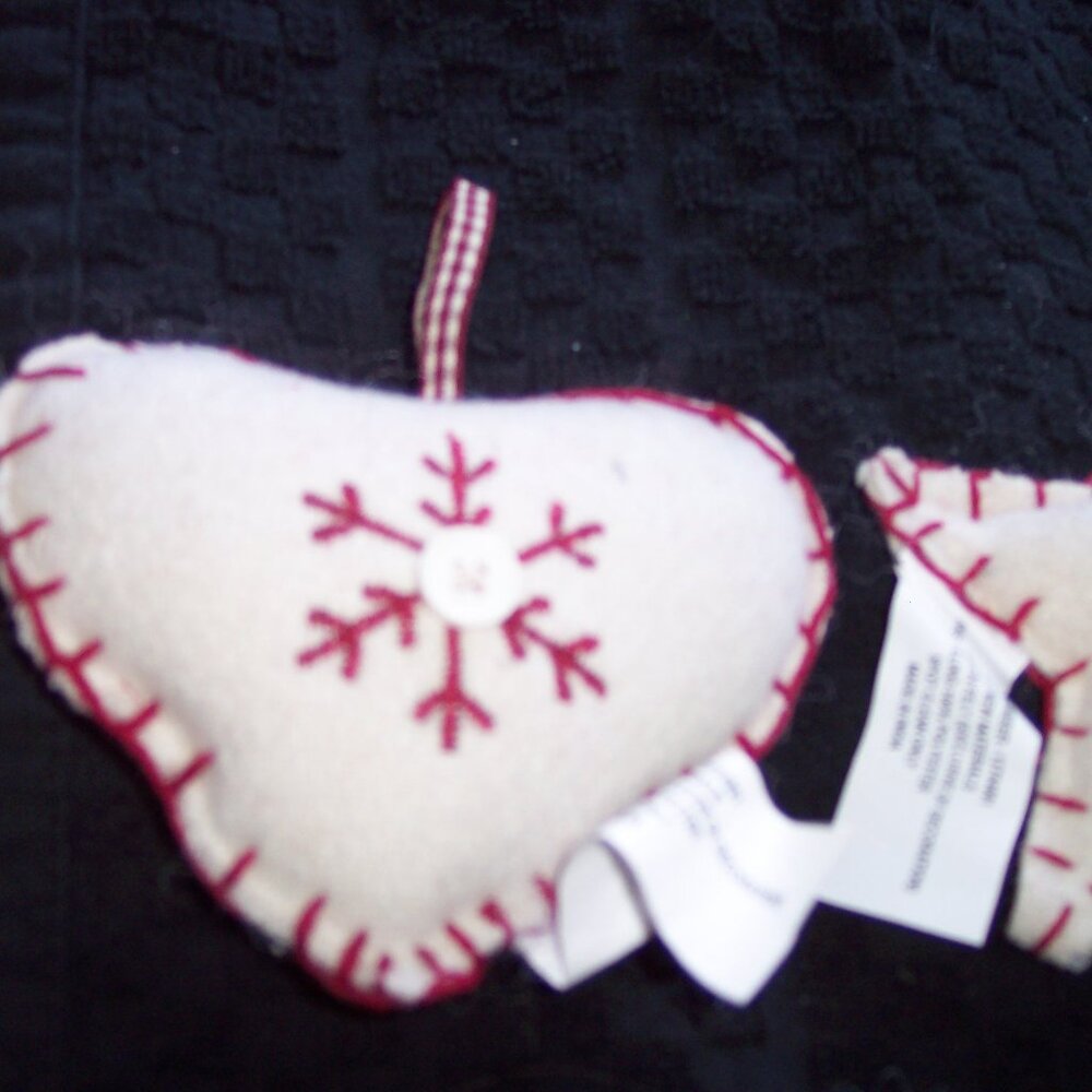 Quilt Material Soft Stars and/or Hearts Ornaments